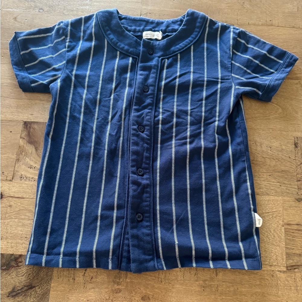 Miles the label Blue baseball T-Shirt 6 years